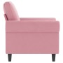 Rosa Samt-Sessel, 60 cm. von , Sofas - Ref: Foro24-359512, Preis: 177,74 €, Rabatt: %