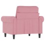 Rosa Samt-Sessel, 60 cm. von , Sofas - Ref: Foro24-359512, Preis: 177,74 €, Rabatt: %