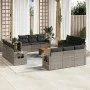 Set sofás de jardín con cojines 13 piezas ratán sintético gris by , Garden sets - Ref: Foro24-3256830, Price: 950,78 €, Disco...