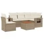 Juego de sofás jardín con cojines 6 pzas ratán sintético beige by , Garden sets - Ref: Foro24-3256898, Price: 442,41 €, Disco...
