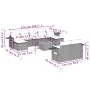 Set de sofás de jardín 10 pzas cojines ratán sintético negro by , Garden sets - Ref: Foro24-3257106, Price: 593,31 €, Discoun...