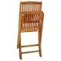 Klappbare Gartenstühle 4 Einheiten aus massivem Akazienholz von vidaXL, Gartenstühle - Ref: Foro24-46340, Preis: 190,54 €, Ra...