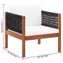 Garden furniture set 4 pieces solid acacia wood by vidaXL, Garden sets - Ref: Foro24-46343, Price: 325,65 €, Discount: %