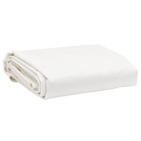 Lona blanca Ø 2 m 650 g/m² de , Lonas impermeables - Ref: Foro24-156227, Precio: 26,72 €, Descuento: %