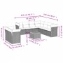 Gartensofa-Set mit 10-teiligen beigen Kissen aus synthetischem Rattan. von , Gartensets - Ref: Foro24-3223714, Preis: 595,84 ...