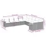 Set de sofás de jardín 10 pzas cojines ratán sintético negro by , Garden sets - Ref: Foro24-3227190, Price: 609,73 €, Discoun...