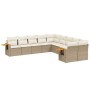 Juego de sofás jardín con cojines beige 10 pzas ratán sintético by , Garden sets - Ref: Foro24-3227192, Price: 688,25 €, Disc...
