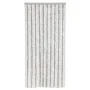 Fliegengitter-Vorhang aus hellgrauem und weißem Chenille 90x220 cm. von , Moskitonetze für Fenster - Ref: Foro24-377314, Prei...