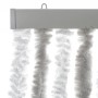 Cortina antimoscas chenilla gris claro y blanco 90x220 cm by , Mosquito nets for windows - Ref: Foro24-377314, Price: 62,09 €...