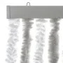 Fliegengitter-Vorhang aus hellgrauem und weißem Chenille 90x220 cm. von , Moskitonetze für Fenster - Ref: Foro24-377314, Prei...