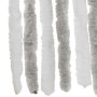 Fliegengitter-Vorhang aus hellgrauem und weißem Chenille 100x220 cm. von , Moskitonetze für Fenster - Ref: Foro24-377316, Pre...
