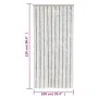 Cortina antimoscas chenilla gris claro y blanco 100x220 cm by , Mosquito nets for windows - Ref: Foro24-377316, Price: 67,99 ...