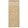 Cortina antimoscas chenilla beige y marrón 100x200 cm by , Mosquito nets for windows - Ref: Foro24-377389, Price: 63,44 €, Di...