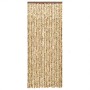 Cortina antimoscas chenilla beige y marrón 100x200 cm by , Mosquito nets for windows - Ref: Foro24-377389, Price: 67,43 €, Di...