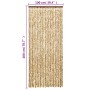 Cortina antimoscas chenilla beige y marrón 100x200 cm by , Mosquito nets for windows - Ref: Foro24-377389, Price: 67,43 €, Di...