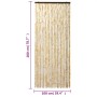 Cortina antimoscas chenilla beige 100x200 cm de , Mosquiteras para ventanas - Ref: Foro24-377377, Precio: 70,49 €, Descuento: %