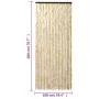 Cortina antimoscas chenilla beige 100x200 cm by , Mosquito nets for windows - Ref: Foro24-377377, Price: 70,77 €, Discount: %