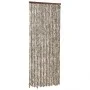 Cortina antimoscas chenilla gris taupe y blanco 100x230 cm by , Mosquito nets for windows - Ref: Foro24-377406, Price: 65,53 ...