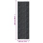 Fliegengitter-Vorhang aus anthrazitgrauem Chenille 100x230 cm von , Moskitonetze für Fenster - Ref: Foro24-377382, Preis: 63,...