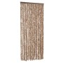 Cortina antimoscas chenilla beige y marrón oscuro 90x220 cm by , Mosquito nets for windows - Ref: Foro24-377321, Price: 54,69...
