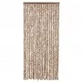 Fliegengitter-Vorhang aus Chenille in Beige und Dunkelbraun 90x220 cm von , Moskitonetze für Fenster - Ref: Foro24-377321, Pr...