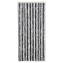 Fliegengitter-Vorhang aus grauem und schwarzem Chenille-Stoff, 90x220 cm. von , Moskitonetze für Fenster - Ref: Foro24-377328...