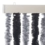 Fliegengitter-Vorhang aus grauem und schwarzem Chenille-Stoff, 90x220 cm. von , Moskitonetze für Fenster - Ref: Foro24-377328...