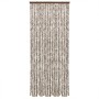 Fliegengitter-Vorhang aus grauer, taupefarbener und weißer Chenille, 90x200 cm. von , Moskitonetze für Fenster - Ref: Foro24-...