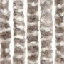 Cortina antimoscas chenilla gris taupe y blanco 90x200 cm by , Mosquito nets for windows - Ref: Foro24-377404, Price: 59,73 €...