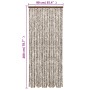 Cortina antimoscas chenilla gris taupe y blanco 90x200 cm de , Mosquiteras para ventanas - Ref: Foro24-377404, Precio: 50,29 ...