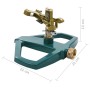 Rotierender Sprinkler aus grünem Metall, 21 x 22 x 13 cm von , Sprühzubehör - Ref: Foro24-48615, Preis: 22,09 €, Rabatt: %