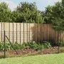 Wire fence with anthracite gray flange 1x10 m by , fence panels - Ref: Foro24-154289, Price: 72,01 €, Discount: %