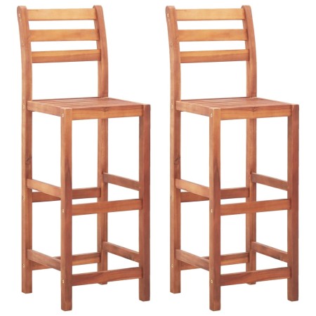 Küchenstühle 2 Einheiten aus massivem Akazienholz von vidaXL, Küchenhocker - Ref: Foro24-46314, Preis: 118,19 €, Rabatt: %