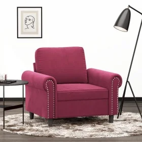 Roter Samtsessel 60 cm von , Sofas - Ref: Foro24-359513, Preis: 175,99 €, Rabatt: %
