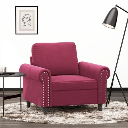 Roter Samtsessel 60 cm von , Sofas - Ref: Foro24-359513, Preis: 175,00 €, Rabatt: %