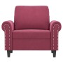 Red velvet armchair 60 cm by , Sofas - Ref: Foro24-359513, Price: 177,74 €, Discount: %