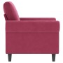 Red velvet armchair 60 cm by , Sofas - Ref: Foro24-359513, Price: 177,74 €, Discount: %