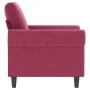 Red velvet armchair 60 cm by , Sofas - Ref: Foro24-359513, Price: 175,00 €, Discount: %