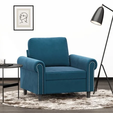 Blauer Samtsessel 60 cm von , Sofas - Ref: Foro24-359518, Preis: 167,59 €, Rabatt: %