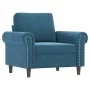 Blauer Samtsessel 60 cm von , Sofas - Ref: Foro24-359518, Preis: 167,59 €, Rabatt: %