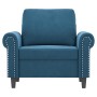 Blauer Samtsessel 60 cm von , Sofas - Ref: Foro24-359518, Preis: 180,71 €, Rabatt: %