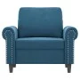 Blauer Samtsessel 60 cm von , Sofas - Ref: Foro24-359518, Preis: 167,59 €, Rabatt: %