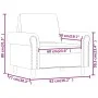 Blauer Samtsessel 60 cm von , Sofas - Ref: Foro24-359518, Preis: 167,59 €, Rabatt: %