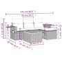 Garden sofa set with cushions 5 pieces gray synthetic rattan by , Garden sets - Ref: Foro24-3256865, Price: 312,66 €, Discoun...