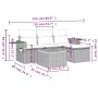 Gartensofa-Set mit Kissen, 5-teilig, graues synthetisches Rattan von , Gartensets - Ref: Foro24-3256865, Preis: 306,46 €, Rab...