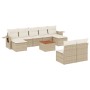 Garden sofa set with beige cushions 10 pieces synthetic rattan by , Garden sets - Ref: Foro24-3257094, Price: 642,91 €, Disco...