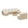Garden sofa set with beige cushions 10 pieces synthetic rattan by , Garden sets - Ref: Foro24-3257094, Price: 664,00 €, Disco...