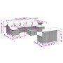 Garden sofa set with beige cushions 10 pieces synthetic rattan by , Garden sets - Ref: Foro24-3257094, Price: 642,91 €, Disco...