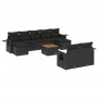 Garden sofa set 10 pieces with black synthetic rattan cushions by , Garden sets - Ref: Foro24-3257105, Price: 680,99 €, Disco...