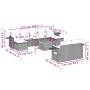 Garden sofa set 10 pieces with black synthetic rattan cushions by , Garden sets - Ref: Foro24-3257105, Price: 651,54 €, Disco...